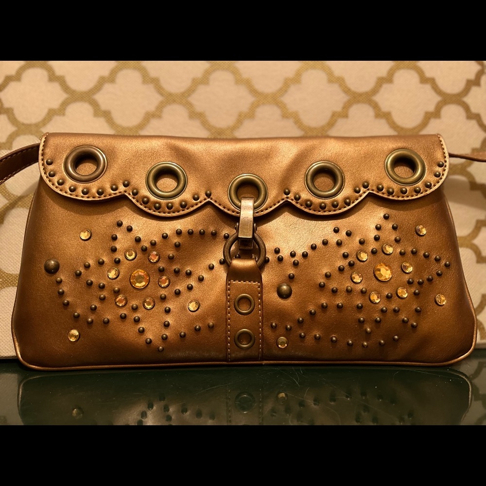 Gold metallic bag
